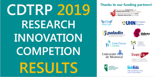 CDTRP Announces Recipients of 2019 Research Innovation Grant